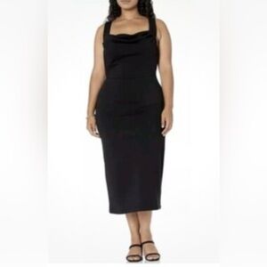 Making the Cut  Black Sleeveless Fleece Dress XL NWT